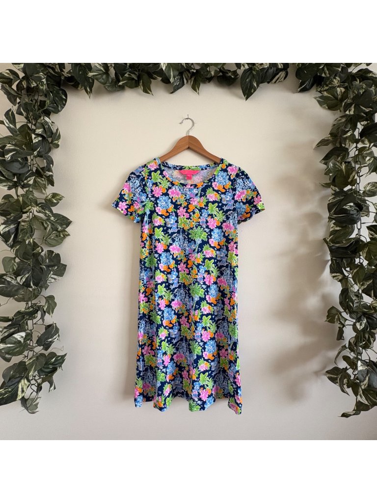 Lilly Pulitzer X Disney Cody Short Sleeve Mini Dress Mickey Minnie Multi Sz Xs